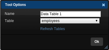 Data Table Options