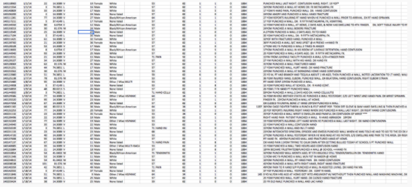 Raw spreadsheet data doesn't make for a good data visualization tool.